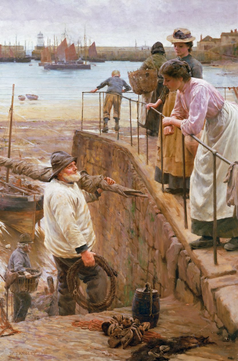 Między przypływami autorstwa Walter Langley