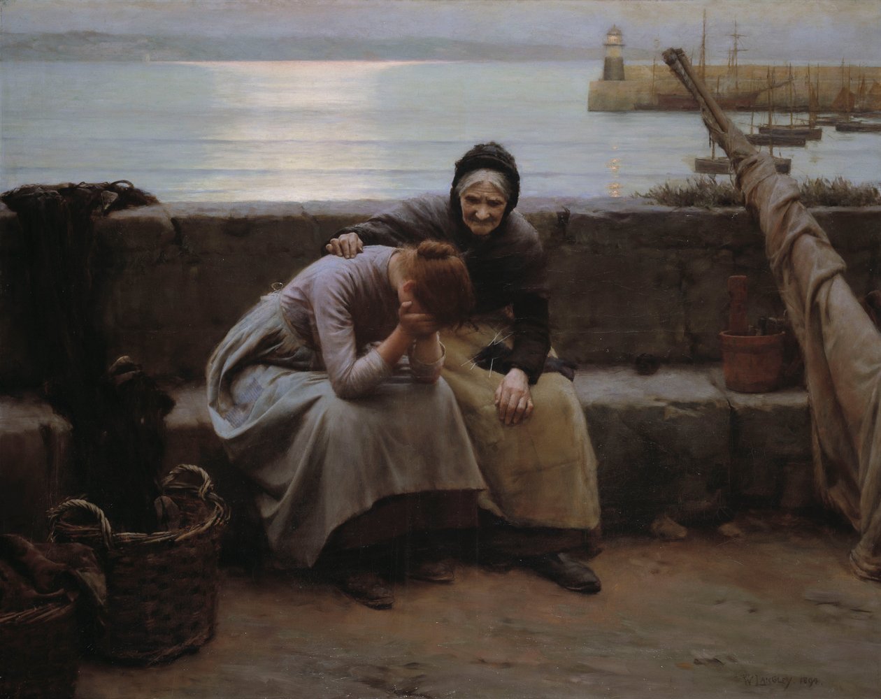 Nigdy rano nie nosiłem do wieczora, ale pękło trochę serca autorstwa Walter Langley