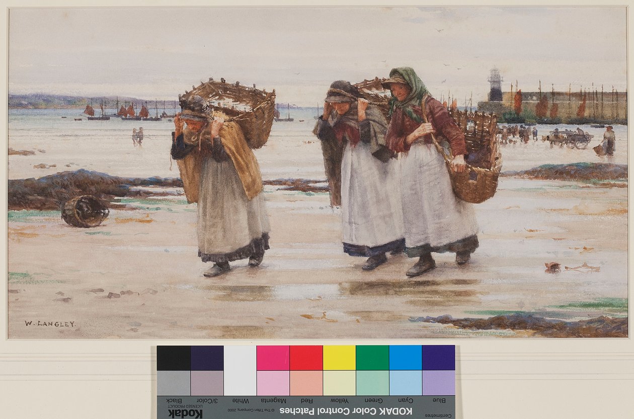Duonos laimėtojai, apie 1896 m. (wc ant popieriaus)poli autorstwa Walter Langley
