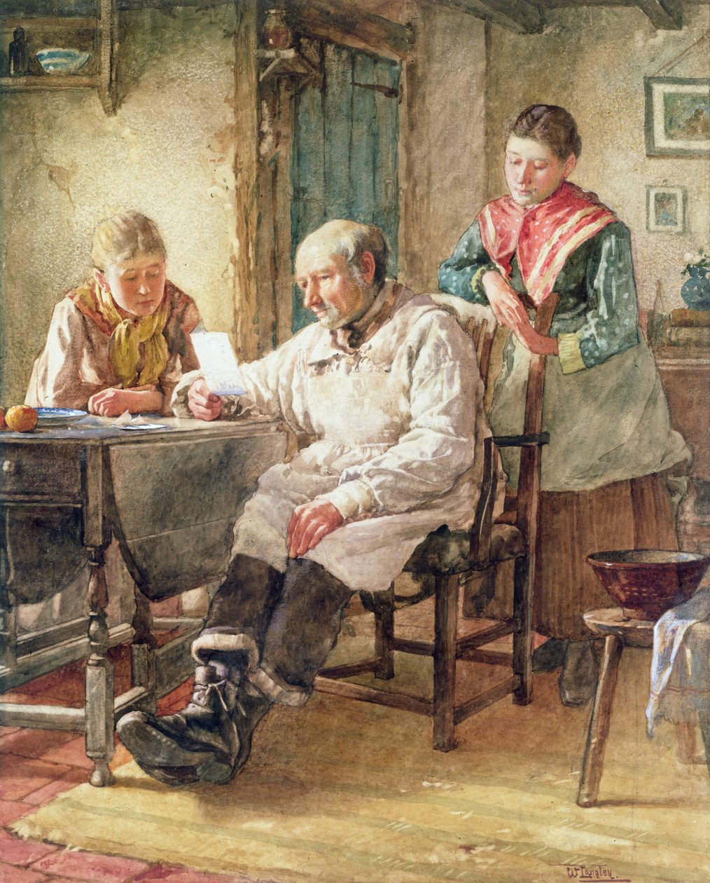 د سهارنی پوسټ پولی autorstwa Walter Langley