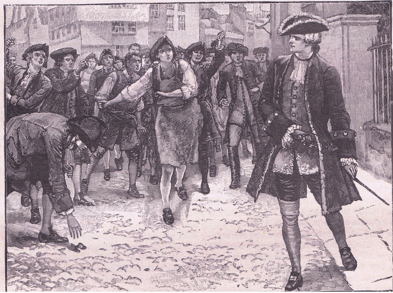 Lord Bute i Londyńczycy AD 1762 autorstwa Walter Paget