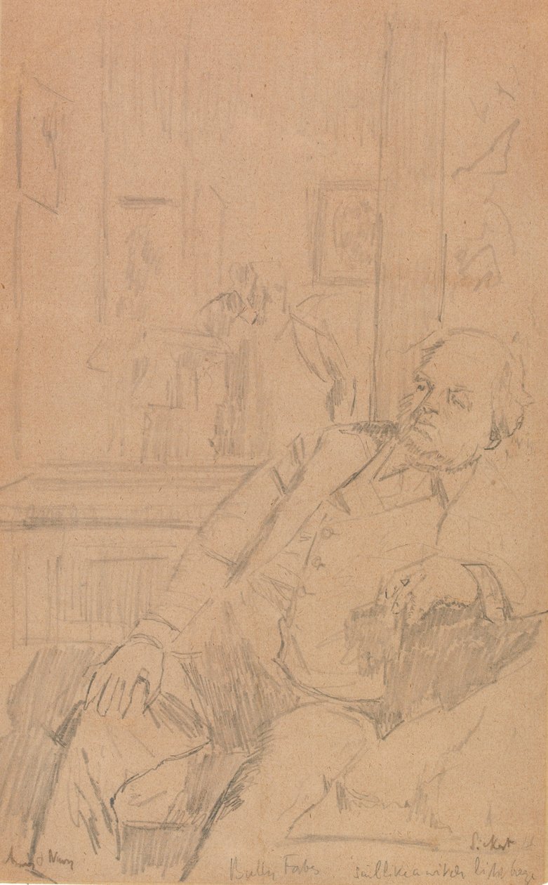 Bully Forbes (grafit na papierze) autorstwa Walter Richard Sickert