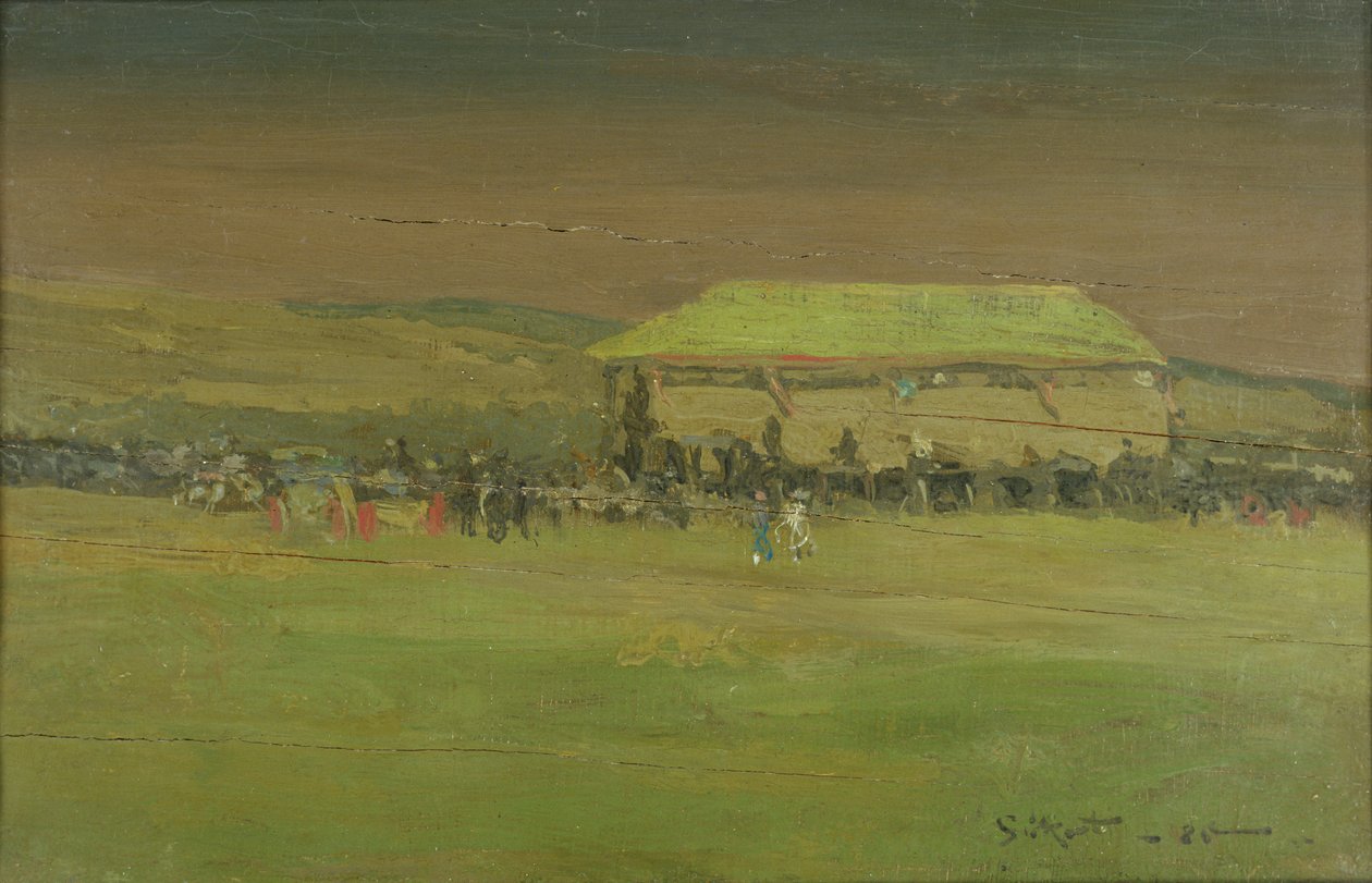 Wyścigi w Dieppe, 1885 autorstwa Walter Richard Sickert