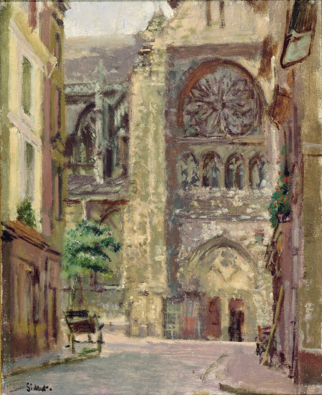 La Rue Pecquet, Dieppe, ok. 1907 autorstwa Walter Richard Sickert