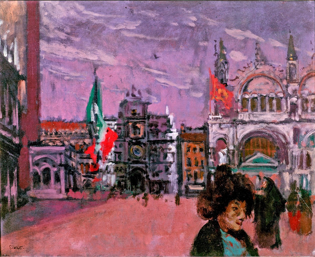 Piazza San Marco, Wenecja, c.1903-06 autorstwa Walter Richard Sickert