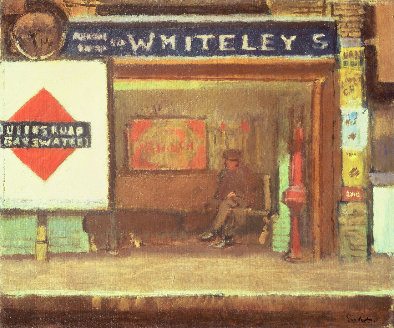 Stacja Queens Road, Bayswater, ok. 1916 autorstwa Walter Richard Sickert
