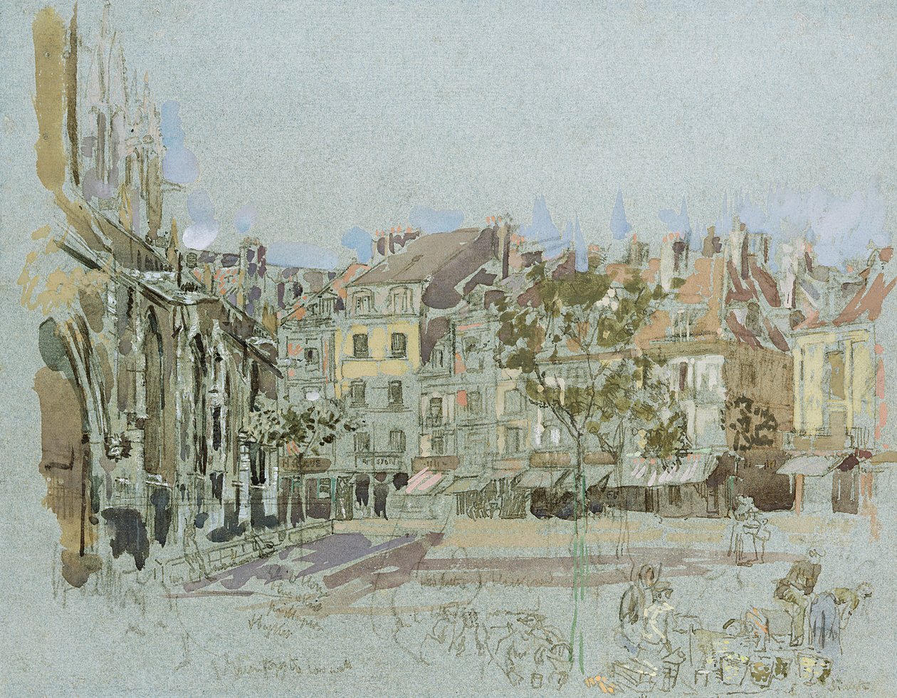 Rue de la Boucherie, Dieppe autorstwa Walter Richard Sickert