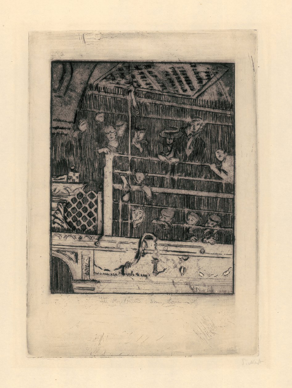 Tawerna Old Mogul, 1908 (akwaforta i akwatinta) autorstwa Walter Richard Sickert