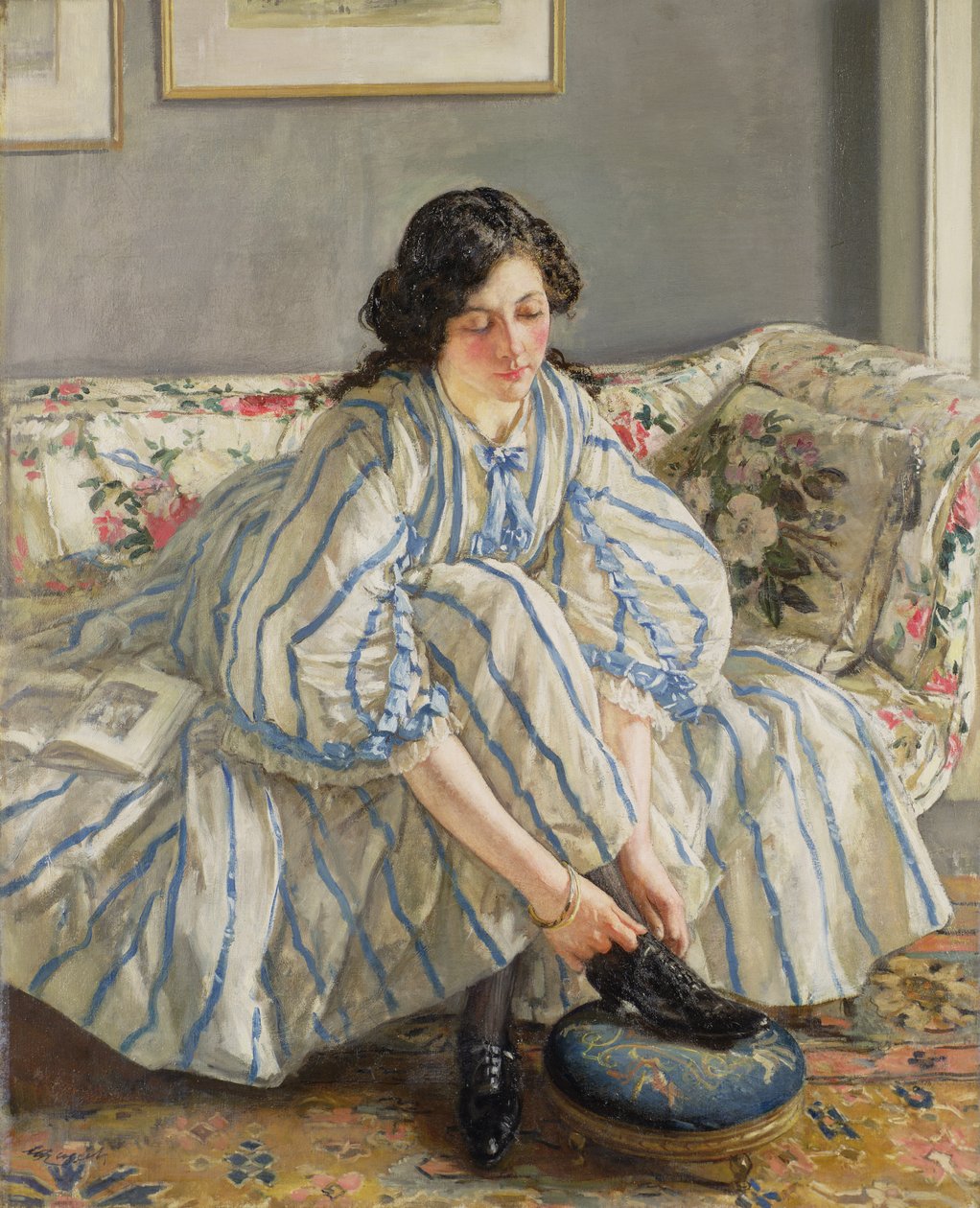 Tying her Shoe autorstwa Walter Russell