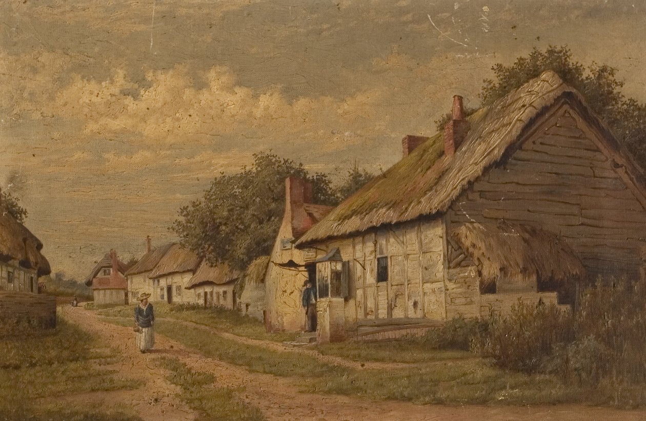 Gloucestershire Lane, koniec XIX wieku autorstwa Walter Scott