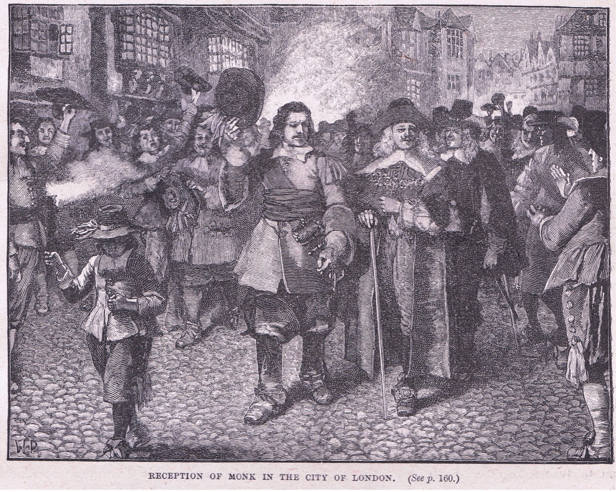 Recepcja Monka w Londynie AD 1659 autorstwa Walter Stanley Paget