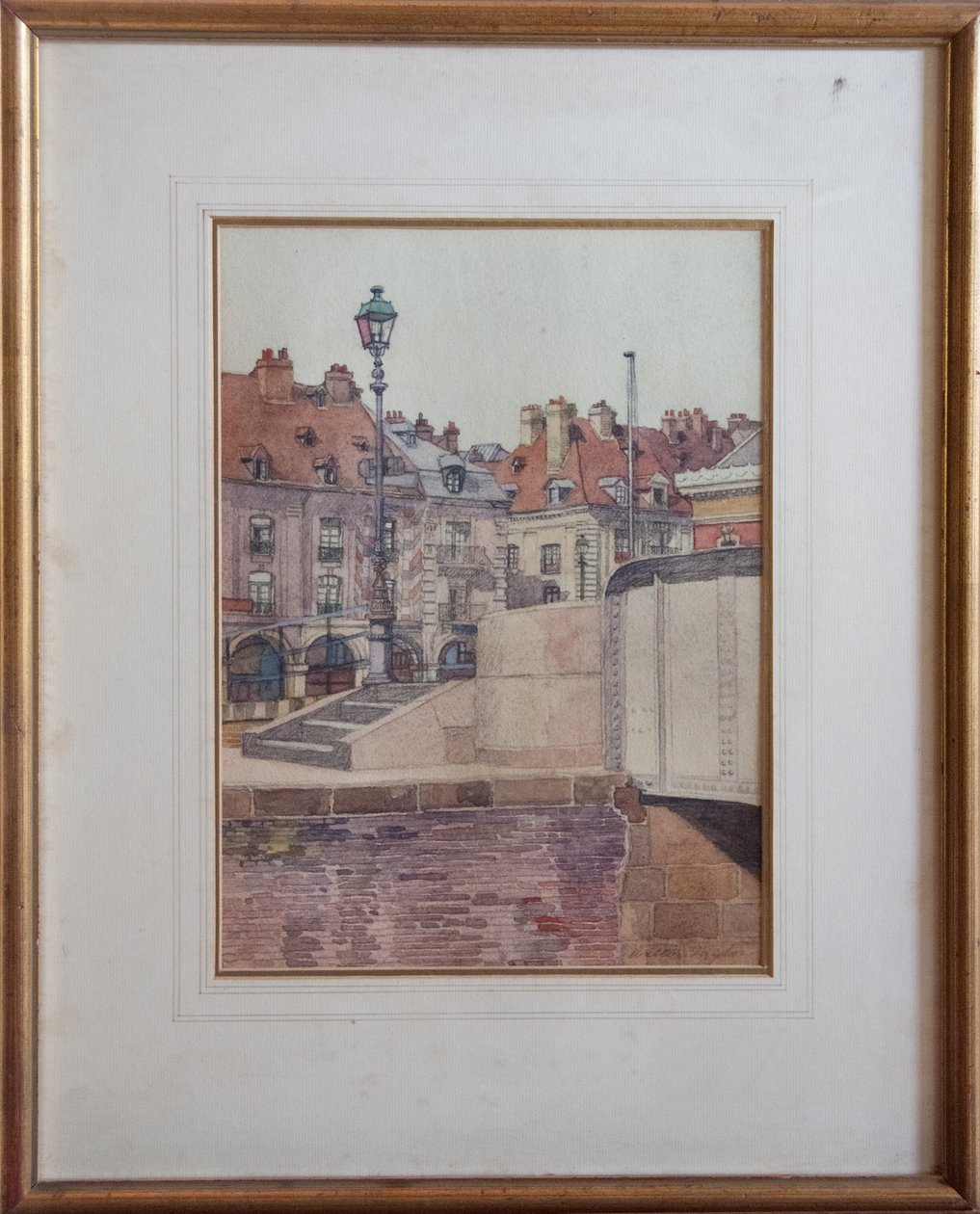 Quai Duquesne, Dieppe (pióro i tusz z wc na papierze) autorstwa Walter Taylor