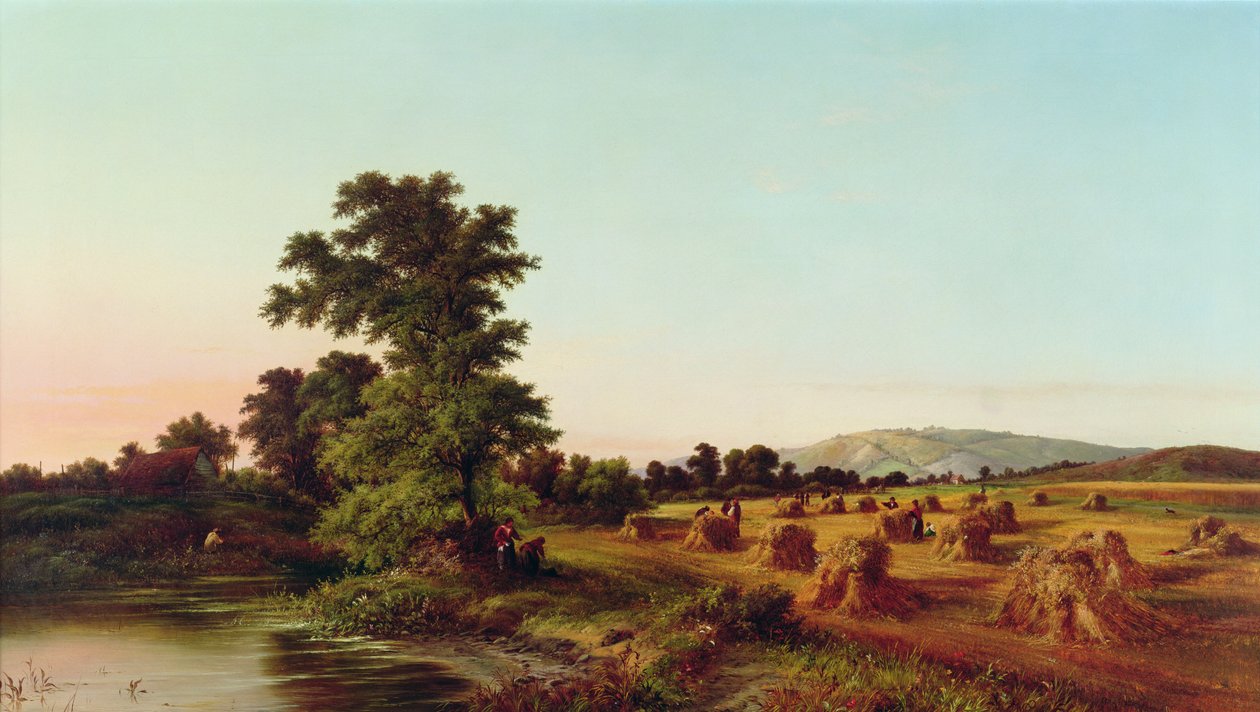 Pole kukurydzy w Surrey, 1865 r autorstwa Walter Williams