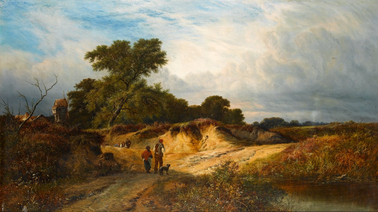 Piaskownice w pobliżu Reigate, Surrey, 1869 autorstwa Walter Williams