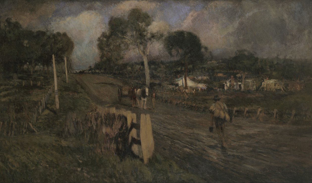 Zbliżając się do miasta autorstwa Walter Withers