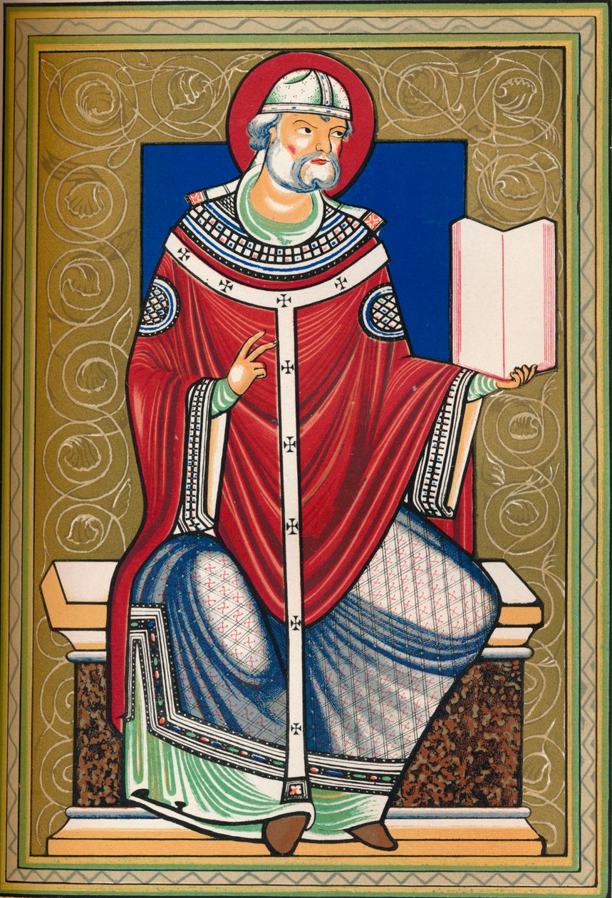 Święty z księgą, koniec XII w., 1849 r. autorstwa Walter