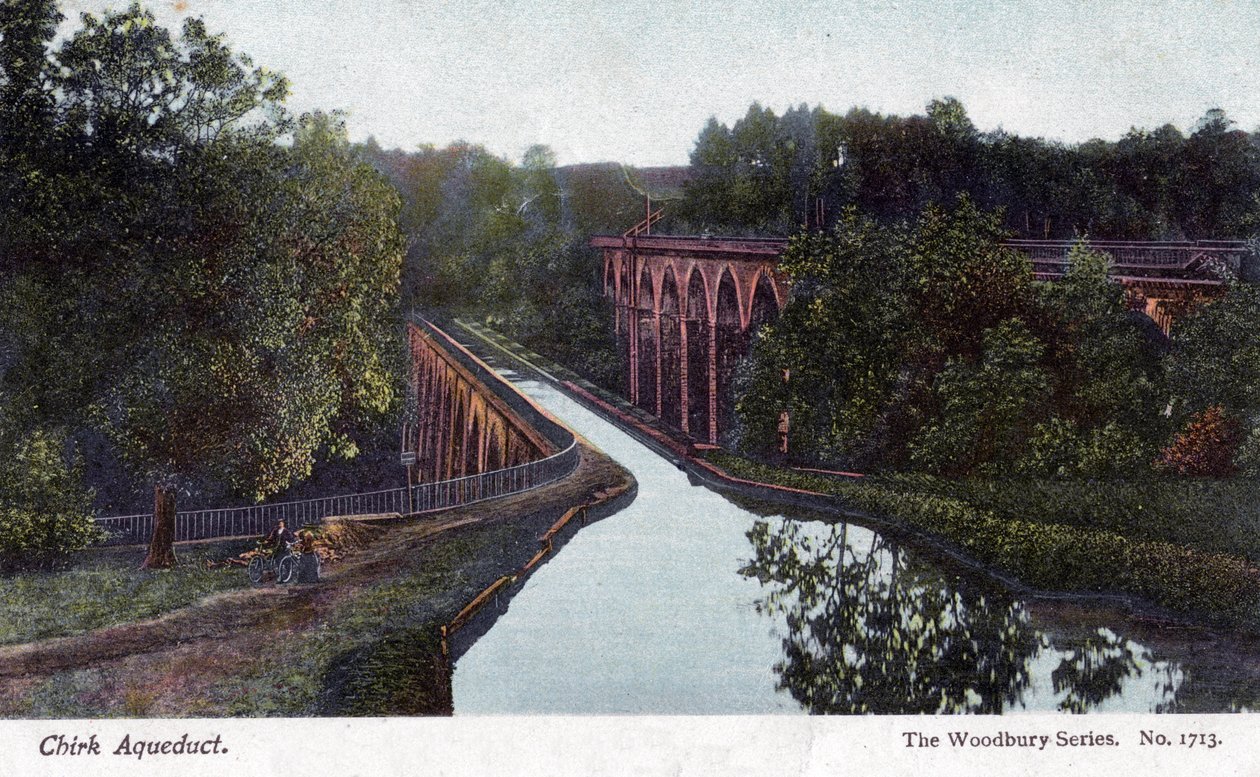 Akwedukt Chirka, Chirk, Wrexham, Walia, 1905. autorstwa Walter Bentley Woodbury