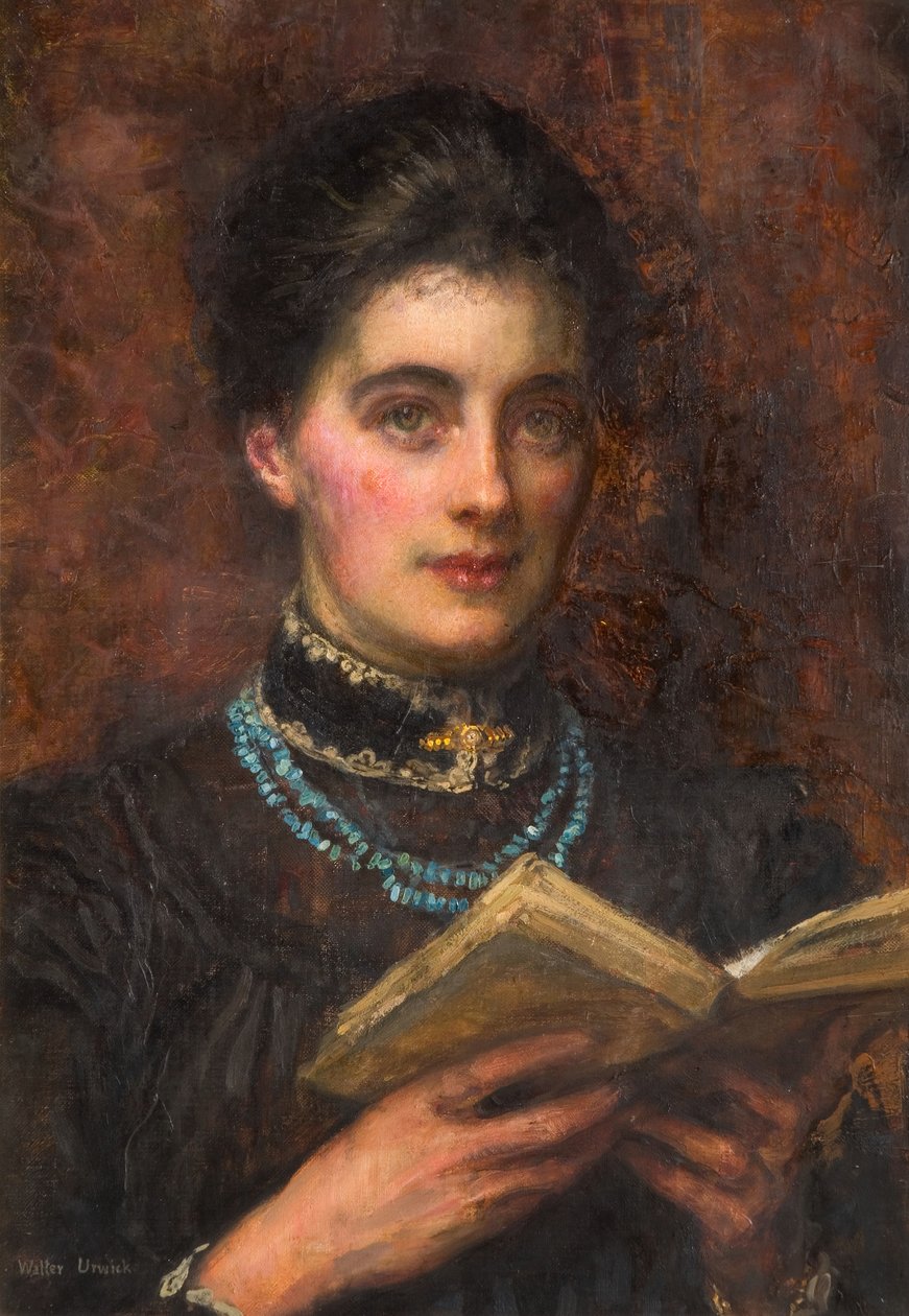 Portret żony artysty, 1895-1910. autorstwa Walter Chamberlain Urwick