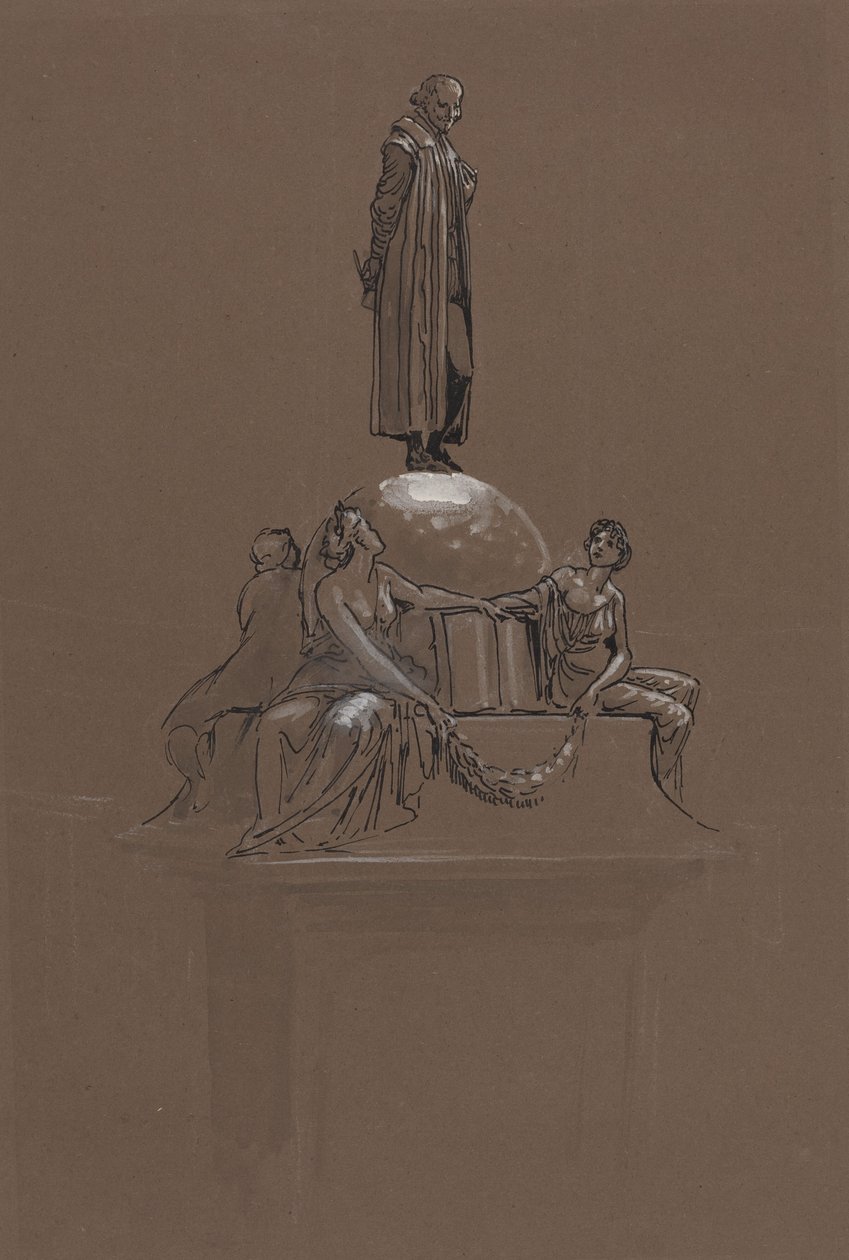 Projekt pomnika Szekspira autorstwa Walter Crane