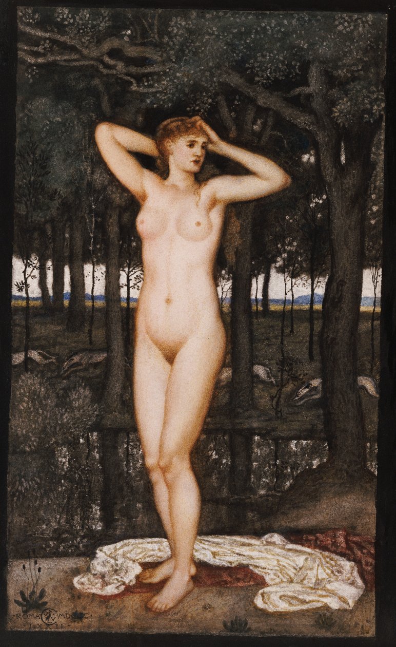 Diana w Łaźni, 1872 autorstwa Walter Crane