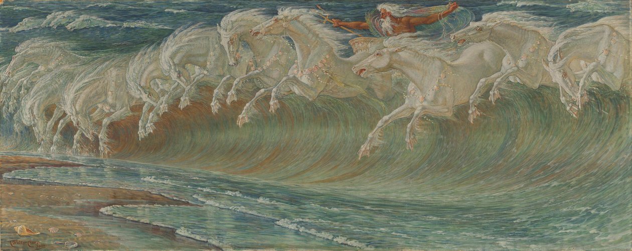 Konie Neptuna autorstwa Walter Crane