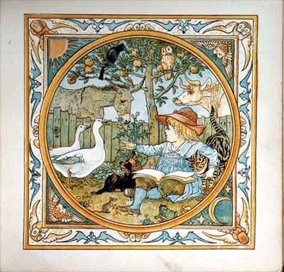 Frontyspis z „Własnego Ezopa dziecka” autorstwa Walter Crane