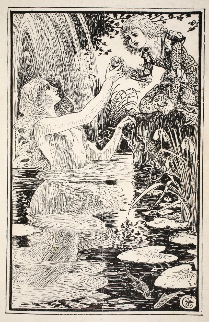 Jestem tu, najdroższy maluchu - jestem twoją własną matką chrzestną", powiedziała Nix-lady, ilustracja z "Mrs Burton Harrison