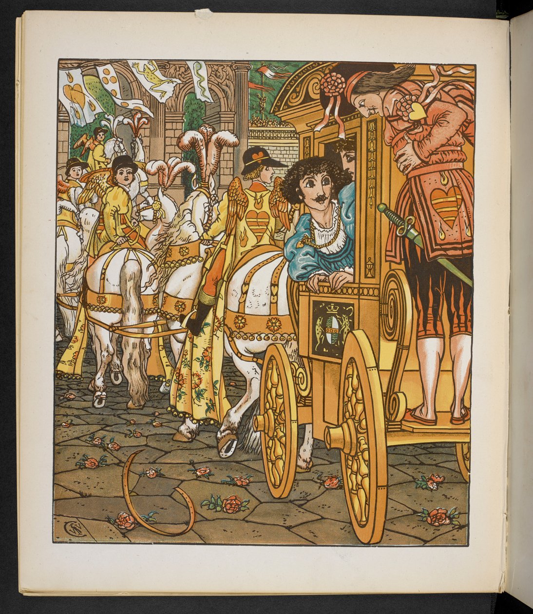 Ilustracja do żabiego księcia. autorstwa Walter Crane