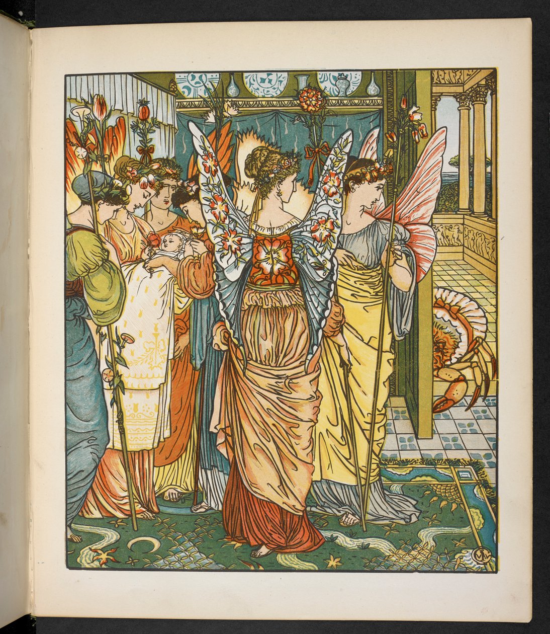 Ilustracja do Hind w drewnie. autorstwa Walter Crane