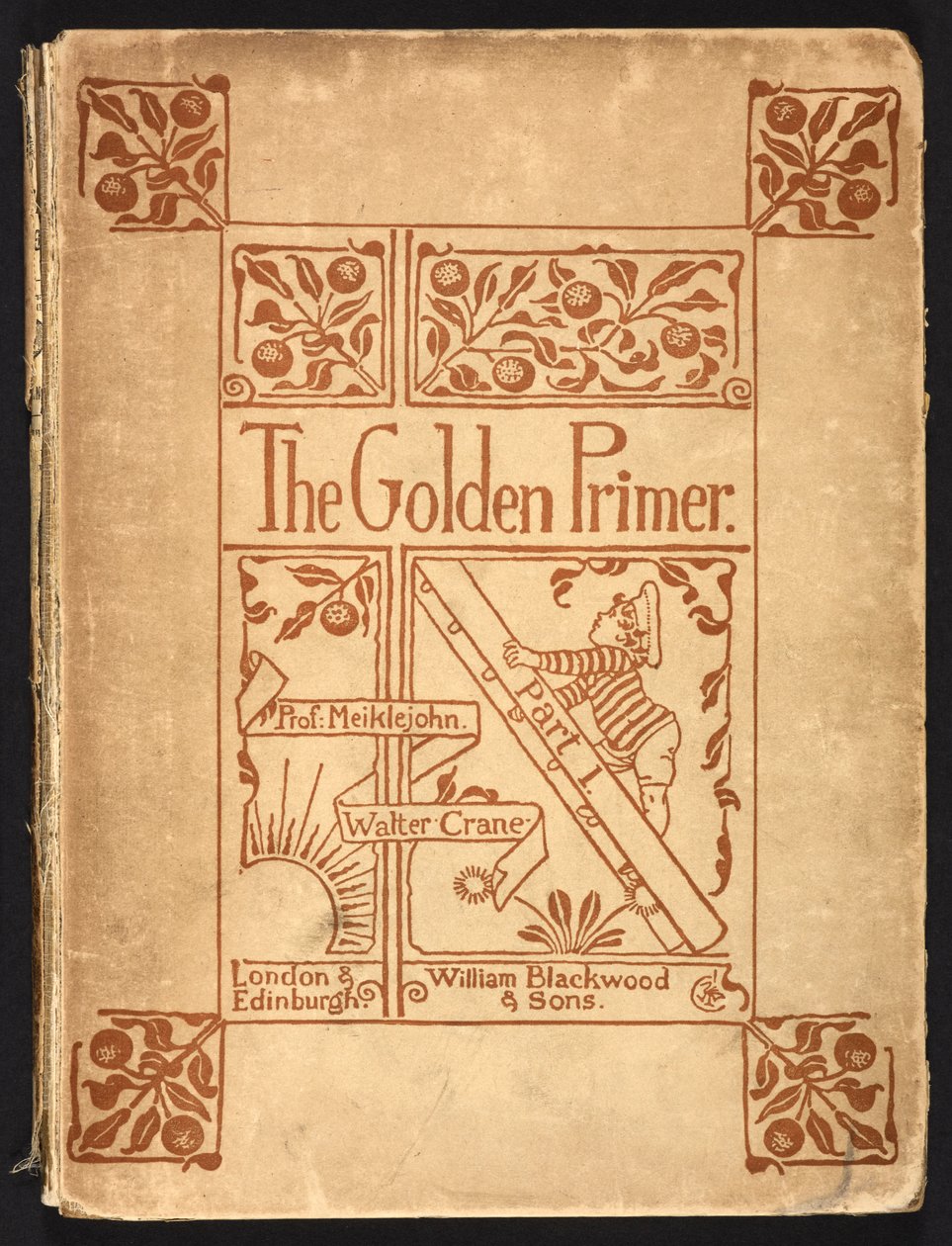 Wewnętrzna okładka „The Golden Primer”. autorstwa Walter Crane