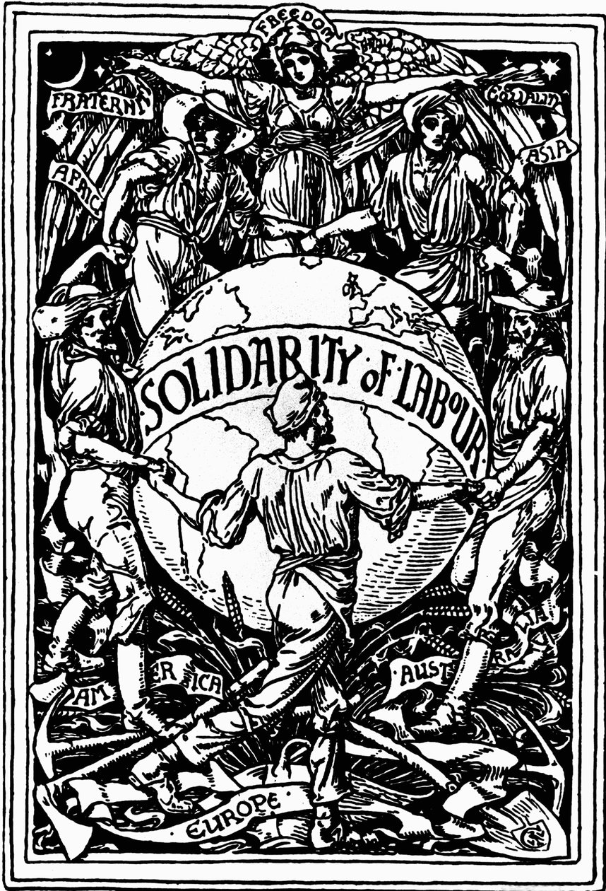 Święto Maja Pracy autorstwa Walter Crane