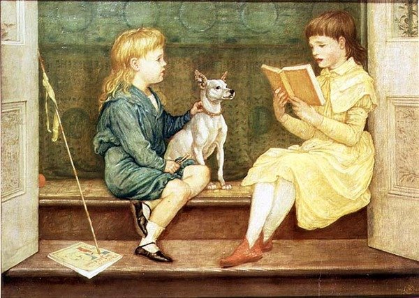 Lionel i Beatrice Crane autorstwa Walter Crane