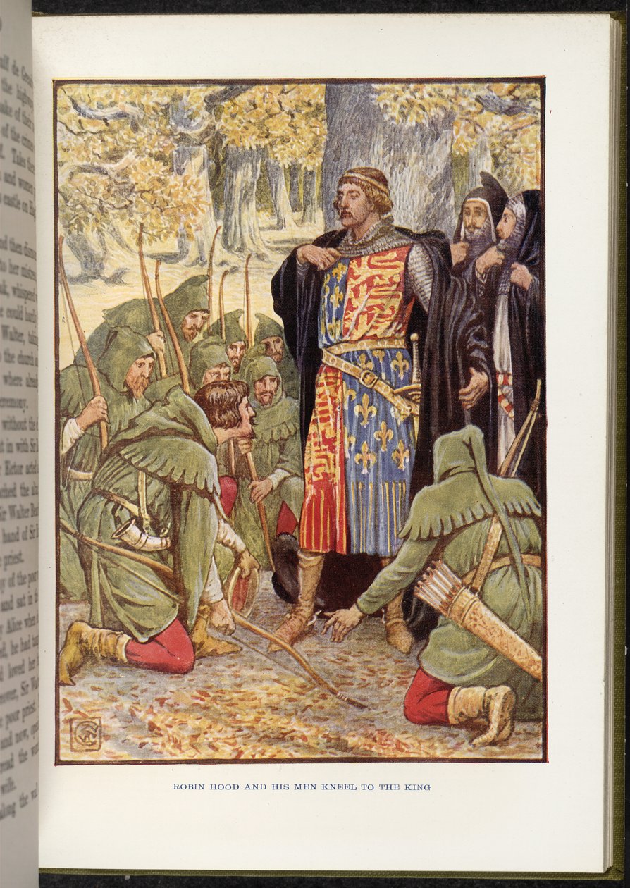 Robin Hood przed Richardem I autorstwa Walter Crane
