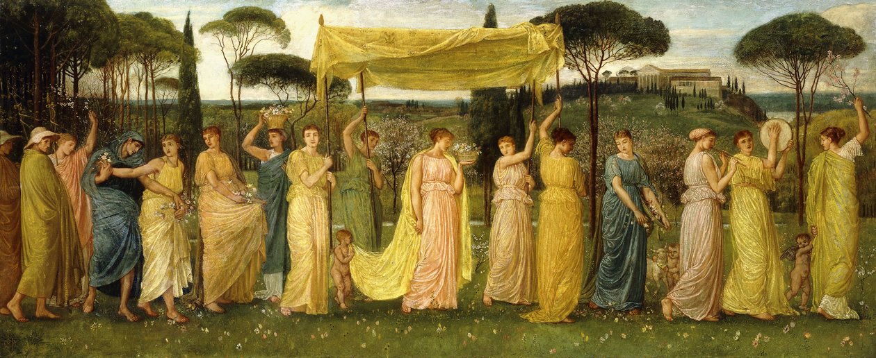 Nadejście wiosny, 1873 autorstwa Walter Crane