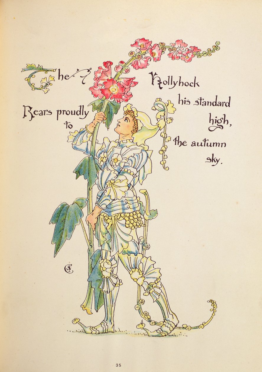 Malwa z „Uczty Flory” autorstwa Walter Crane