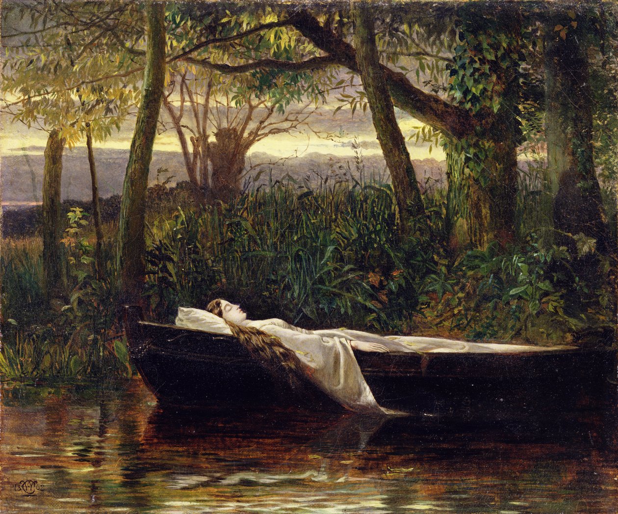 Pani Shalott autorstwa Walter Crane