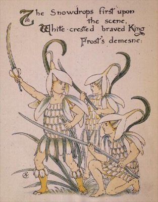Przebiśnieg z „Uczty Flory” autorstwa Walter Crane