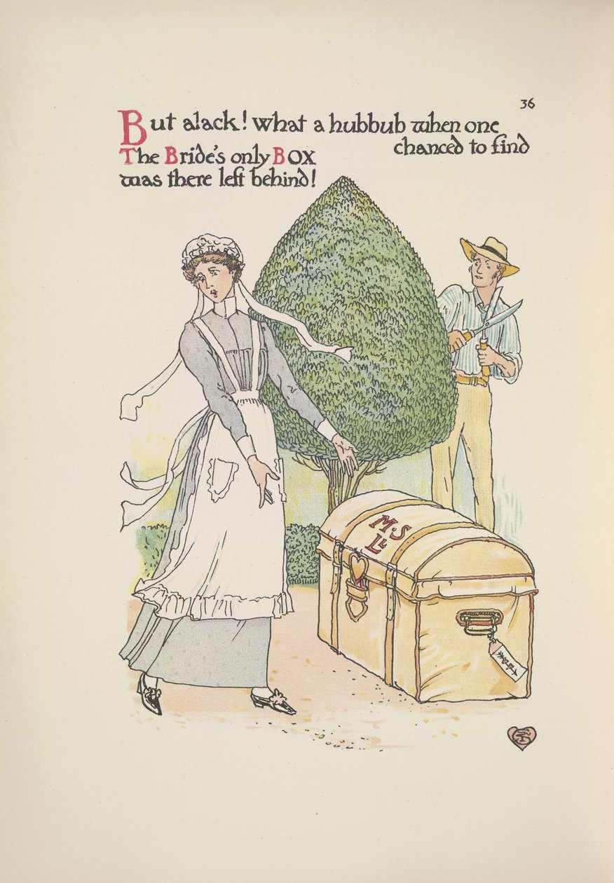 Jedyne pudełko panny młodej zostało autorstwa Walter Crane