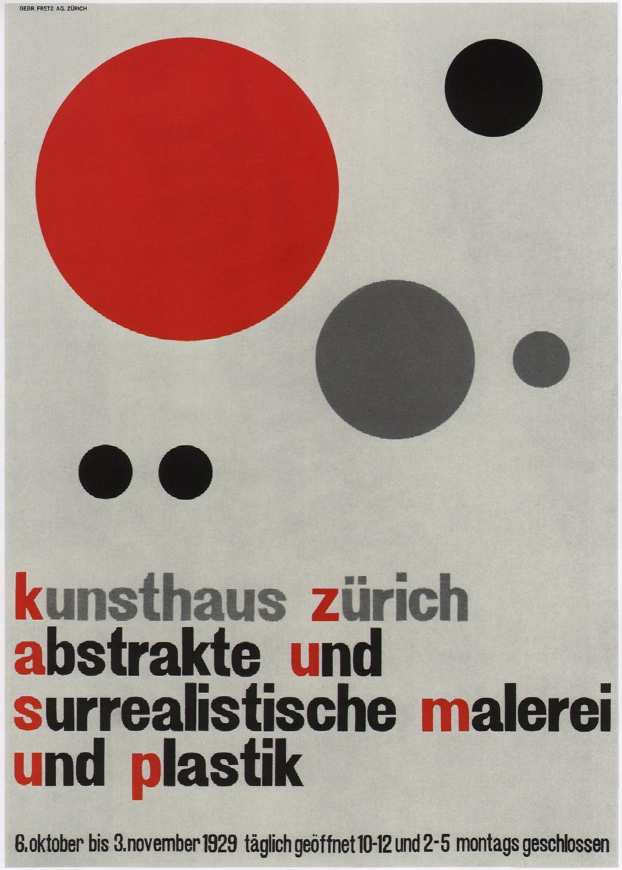 Wystawa Malarstwa Abstrakcyjnego i Surrealistycznego, 1929 autorstwa Walter Cyliax