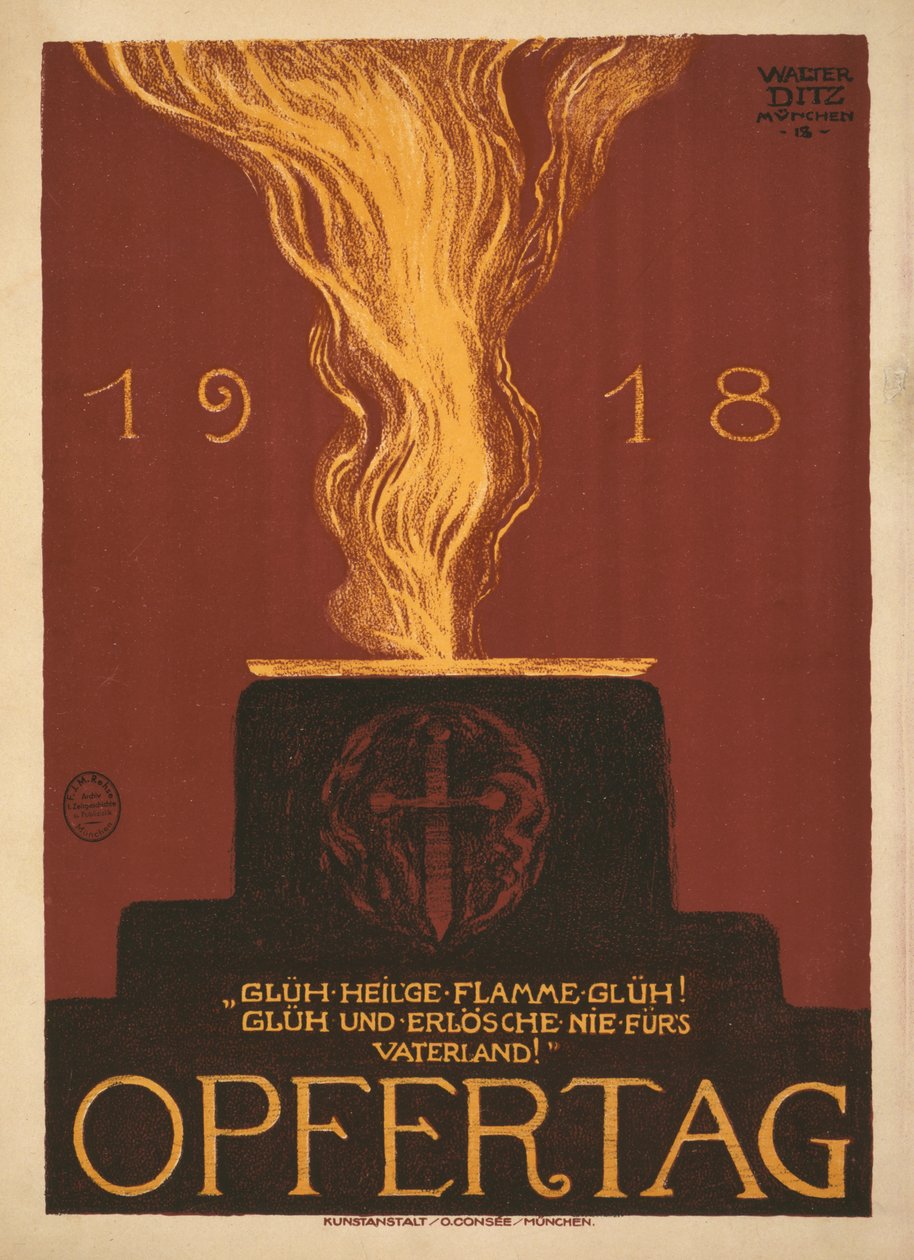 1918 Opfertag Dzień poświęcenia, 1918. autorstwa Walter Ditz