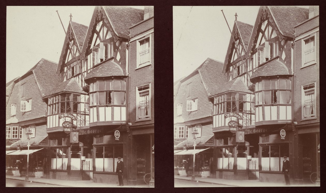 Old George Inn, 17 High Street, Salisbury, Wiltshire, 1913. autorstwa Walter Edward Zehetmayr
