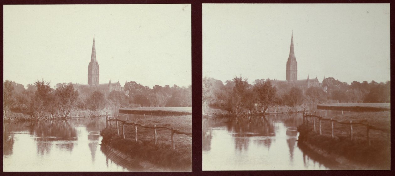 Katedra w Salisbury, Salisbury, Wiltshire, Wiltshire, 1913. autorstwa Walter Edward Zehetmayr