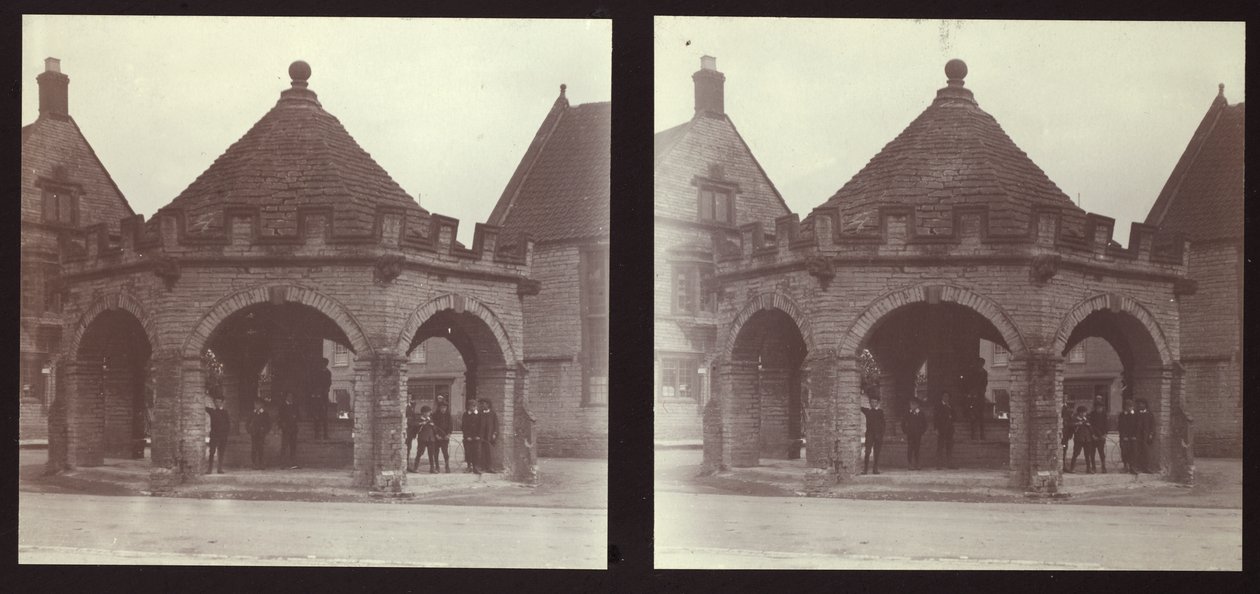 Somerton Market Cross, Market Place, Somerton, South Somerset, Somerset, 1913. autorstwa Walter Edward Zehetmayr