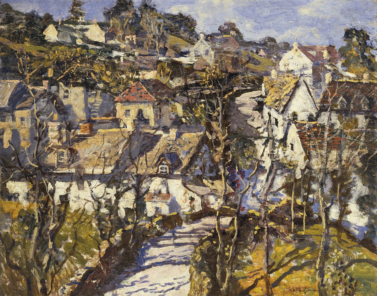 Most Wioski autorstwa Walter Elmer Schofield