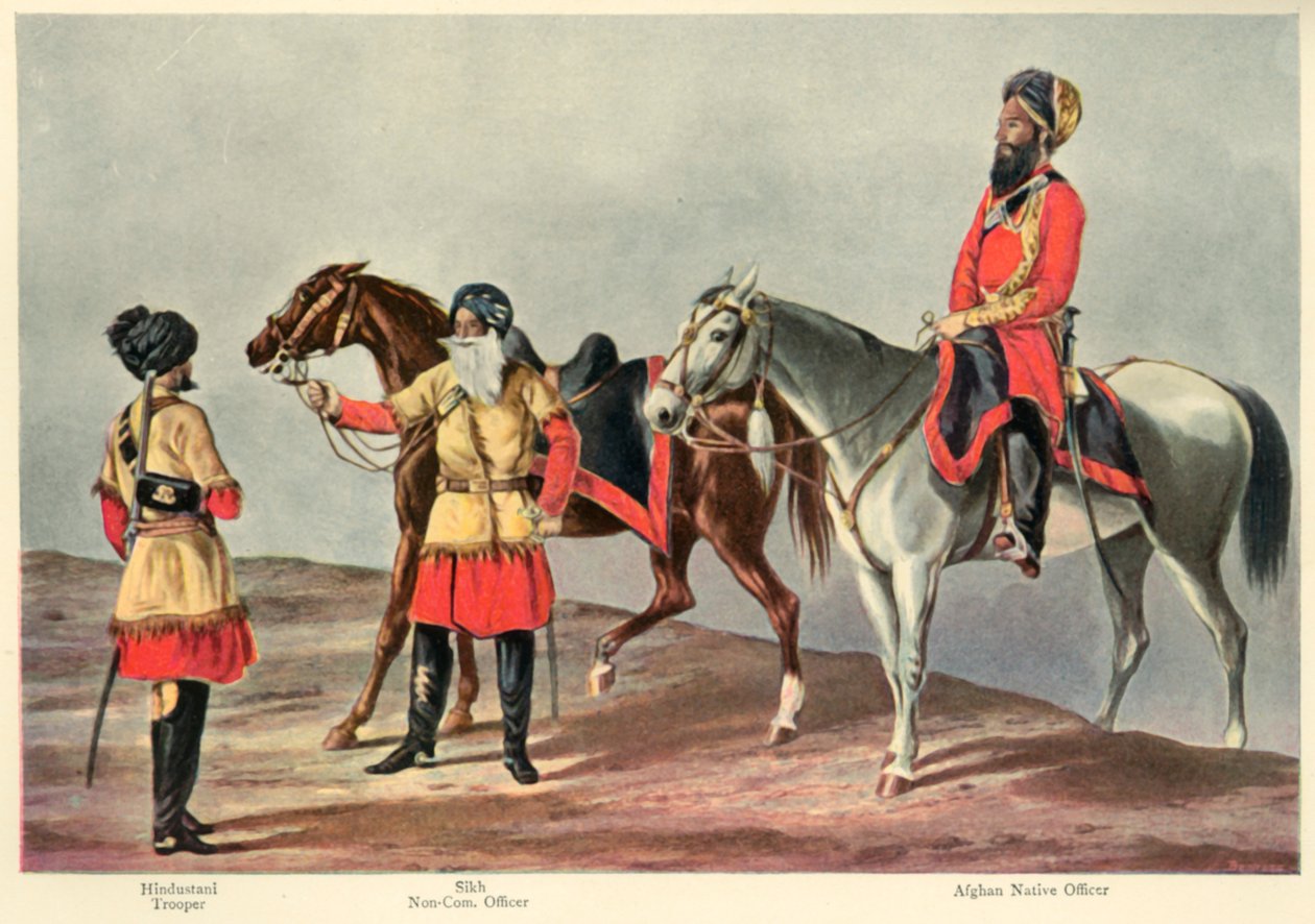 Druga kawaleria Pendżab, 1901. autorstwa Walter Fane