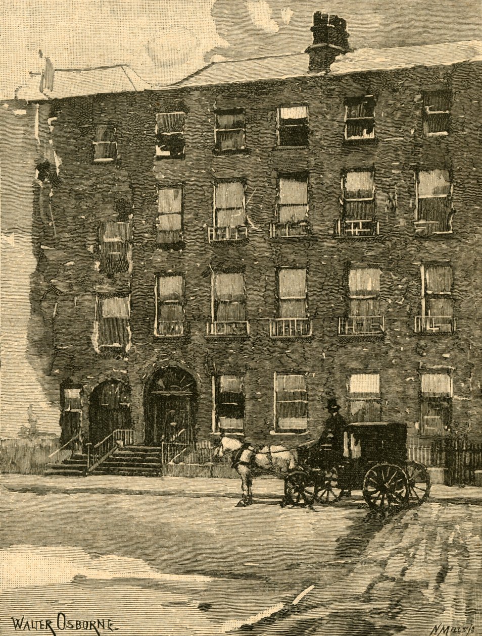 Dom Daniela OConnella przy Merrion Square, Dublin, Irlandia, c1890. autorstwa Walter Frederick Osborne