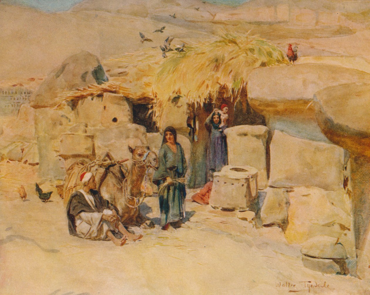 Zagroda tebańska, ok. 1905, 1912 r. autorstwa Walter Frederick Roofe Tyndale
