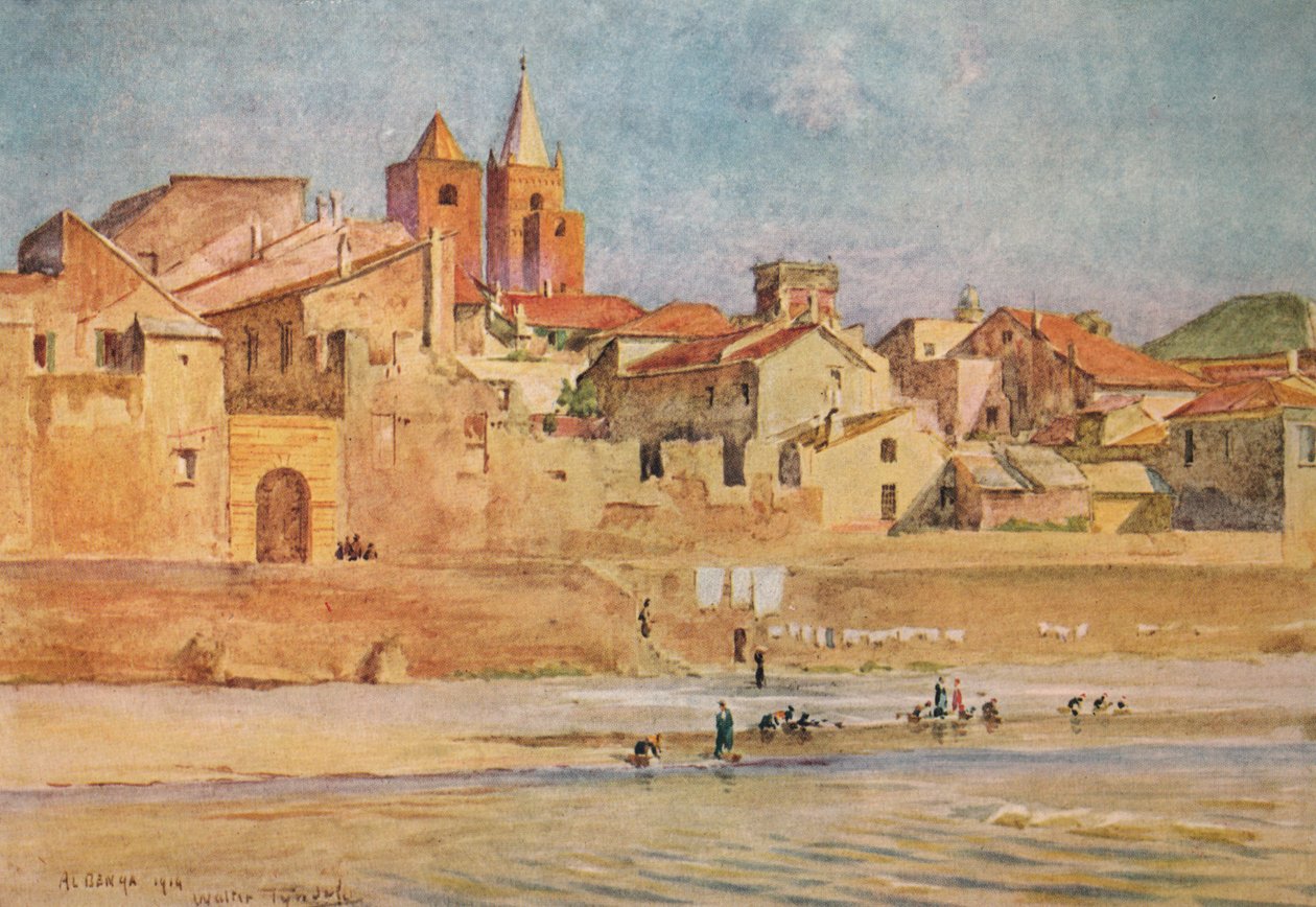 Albenga z Centy, c1910, 1912 autorstwa Walter Frederick Roofe Tyndale