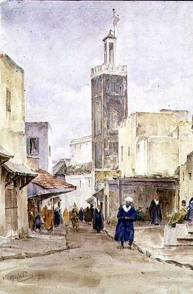Scena wschodniej ulicy autorstwa Walter Frederick Roofe Tyndale