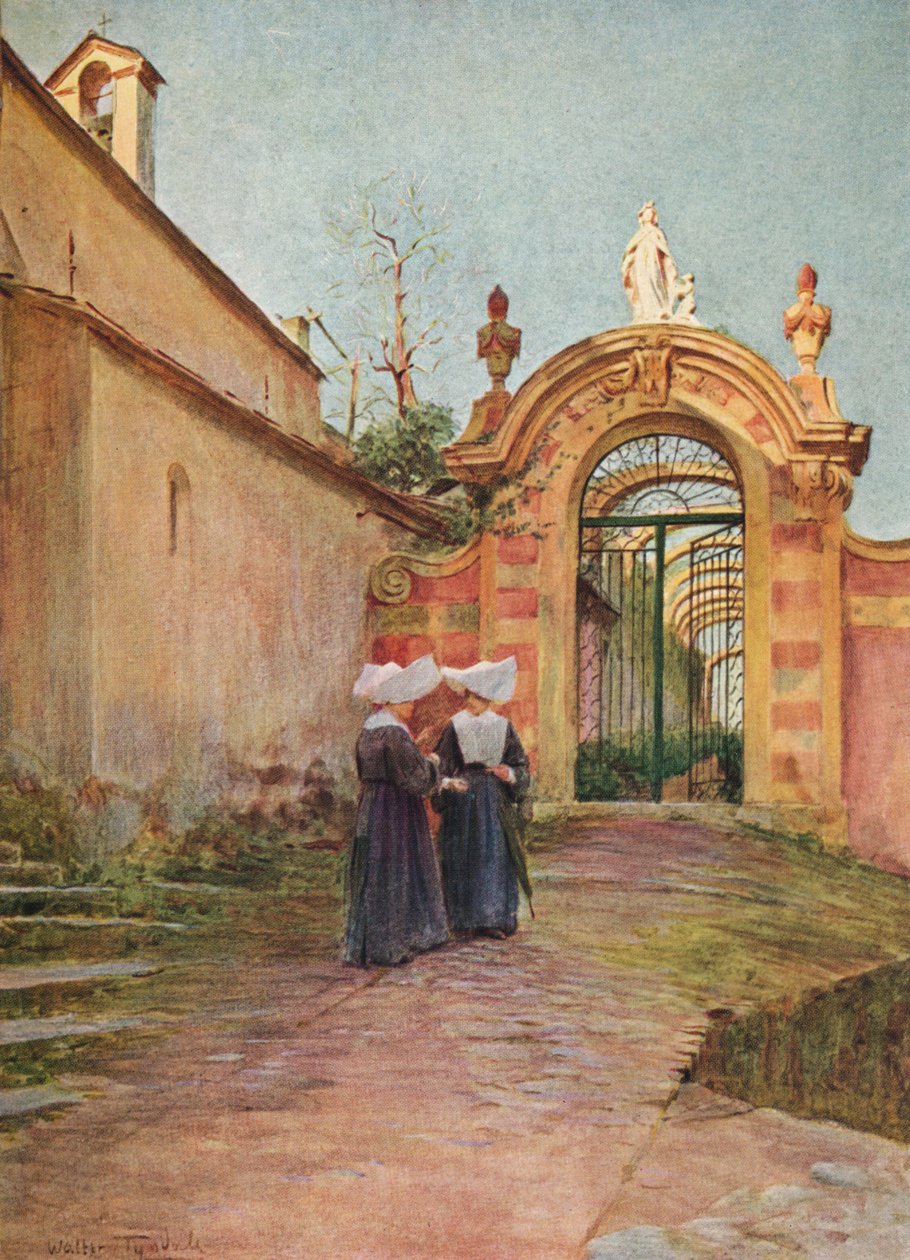Wejście do Villa Centurione, S. Margherita Ligure, c1910, 1912 autorstwa Walter Frederick Roofe Tyndale